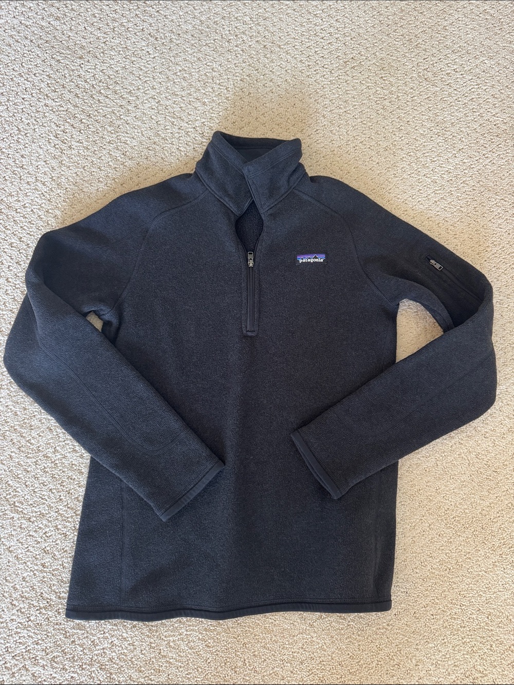 Patagonia Men’s Black Quarter-Zip Better Sweater